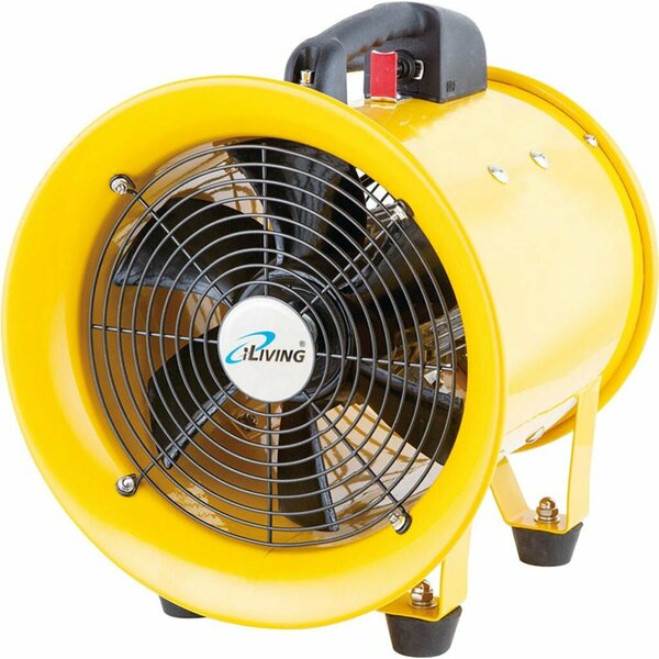 Iliving Utility Blower Exhaust Warehouse Ventilator 10 in. Floor Fan, 350-Watt, 3450RPM ILG8VF10